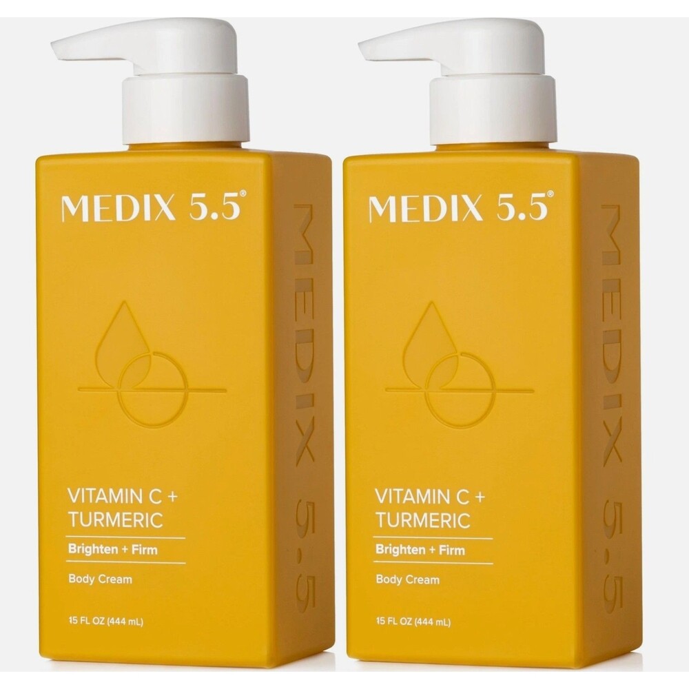 Medix 5.5 Vitamin C Cream 15 Fl Oz Pack of 2 Brightening Body Lotion
